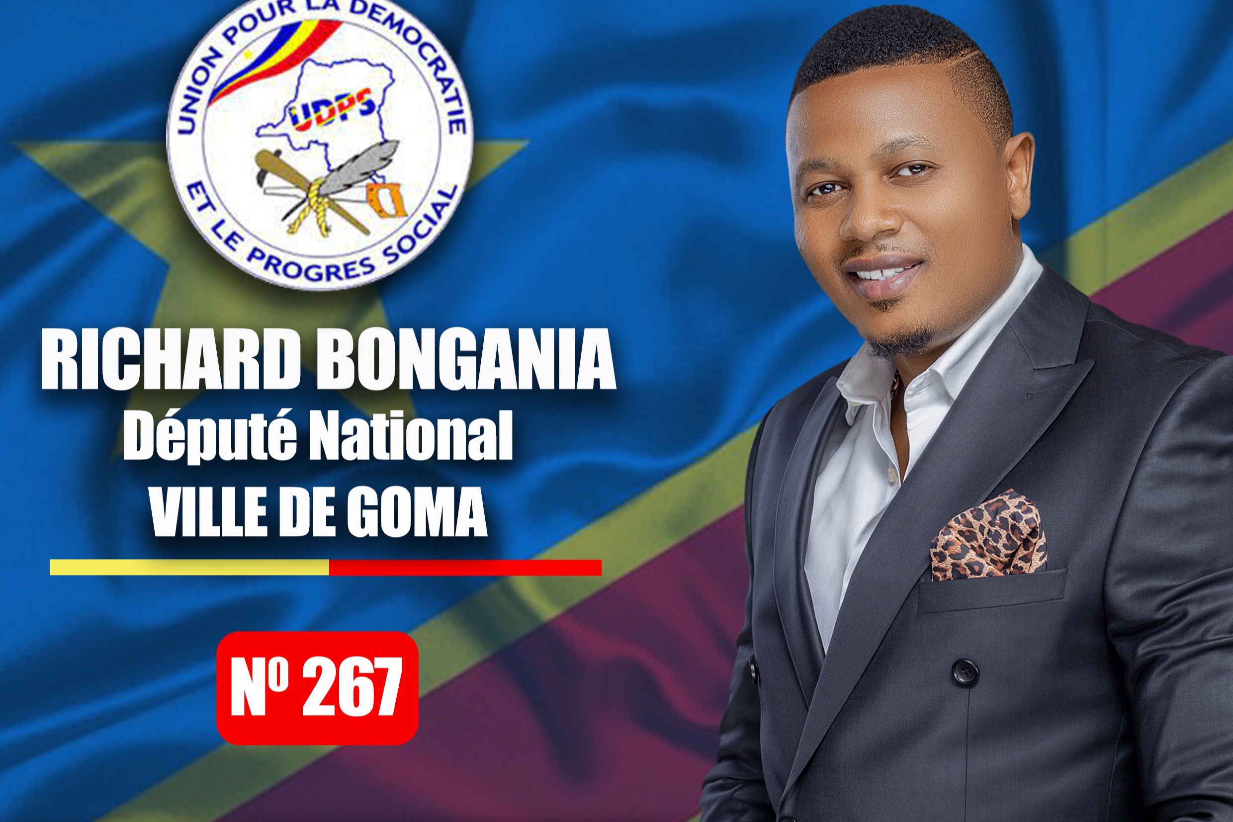 Goma: Richard bongania , Ce Jeune candidat député sur les lèvres de la population