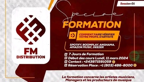 Nord Kivu : boostez votre carrière musicale avec la formation de FM distribution dès ce 11 mars