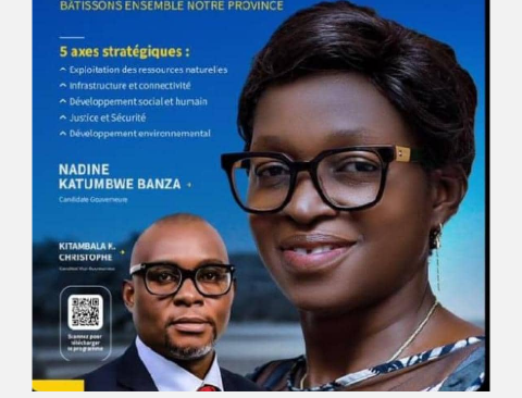 Election Gouv : Nadine katumbwe :  candidate favorite au discours promoteur ( Ir Dandy lutonda)